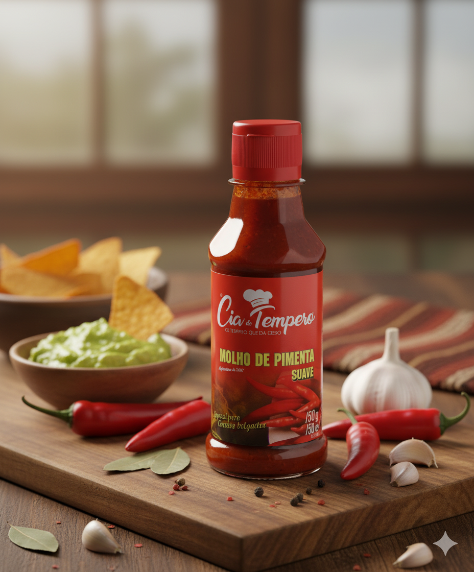 Molho Pimenta Suave - CIA DO TEMPERO